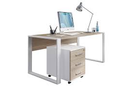 Schreibtisch aristote sonoma eiche/weiß ab 55.90 aus der kategorie schreibtische sorgenfrei und.erbes p. Rohr Bush Home Office Schreibtisch Set Eiche Weiss Mobel Letz Ihr Online Shop