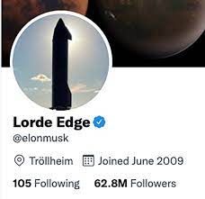 Elon Musk Changes Twitter Name To Lorde Edge Crypto Soars