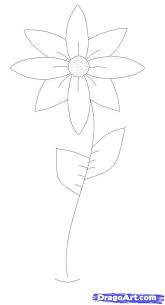 Easy Pics To Draw How To Draw A Flower Easy Flower Drawing Flower Pattern Drawing Easy Flower Drawings