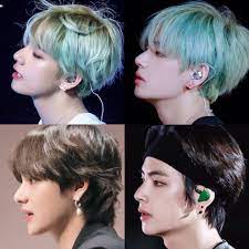 Knj on | kim taehyung, taehyung, kim / bts hairstyle min suga record producer dark hair boy groups rapper hair. Ej On Twitter Taehyung Side Profile Kim Taehyung