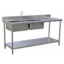 commercial ss sink top at rs 4000/foot