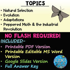 No prior knowledge is needed. Peppered Moth Natural Selection Webquest Digital Printable Tpt