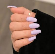 Acrylic nails, winter nails, coffin nails, nails design, nails inspiration, short nails, long nails, stiletto nails, nails for 2020. Jennapinns Purple Acrylic Nails Lilac Nails Lavender Nails