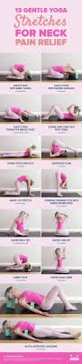 If You Ve Got A Stiff Or Sore Neck These Extra Gentle Yoga Stretches Can Help Bring You Some Relief Get All Stretches He Gentle Yoga Yoga Stretches Sore Neck