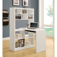 If your bed is snug up against one wall, consider placing your bedroom desk across from it on the opposite wall. Corner Computer Desk With Shelves Ideas On Foter