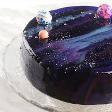 Out Of This World Galaxy Cakes For Your Wedding Weddingbells Mirror Cake Galaxy Cake Galaxy Desserts