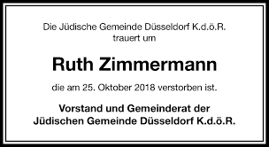 Alle Traueranzeigen für Ruth Zimmermann