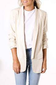 Noda Blazer Beige 79 95 Blazer Beige Blazer Everyday Wardrobe