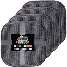 Everyday low prices and amazing selection. Buy Gorilla Grip Memory Foam Chair Cushions Slip Resistant Thick And Comfortable Seat Cushion Pads Premium Large Size Durable Soft Mat Pad For Office Dining Kitchen Chairs 4 Pack 16x16 Inch Gray