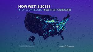 2018s precipitation records on one map climate central