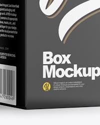 Download Glossy Bottle Box Mockup In Bottle Mockups On Yellow Images Object Mockups