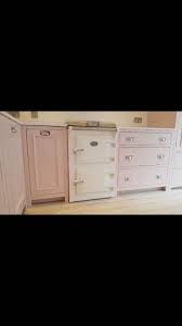 The White Everhot Cooker Looks Great Next To The Pink Beautiful Kitchens Furniture Ercol