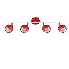 Das gehäuse ist verchromt und passt daher optimal zu einer. Led Deckenstrahler 4 Flammig Messing Decken Spot Deckenlampe Bewegliche Spots Strahler Flur Lampe Deckenleuchte Deckenlicht Schlafzimmer Wohnzimmer Leuchte 80 Cm 4 X 4 Watt Warmweiss Eek A