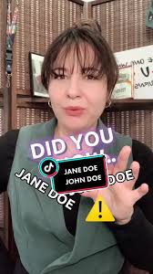 Understanding John Doe and Jane Doe Names