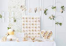 Candy Bar Gold Donut Wand Hochzeit Hochzeitsdeko Hochzeitsdekoration