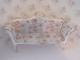 Dollhouse Sofa Tatty Chic Sofa Rosebud Sofa White Sofa Etsy Shabby Chic Sofa Chic Sofa French Shabby Chic