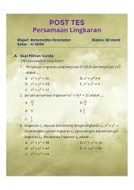 We did not find results for: 40 Soal Lingkaran Kls Xi Peminatan Ipa Jawabanku Id