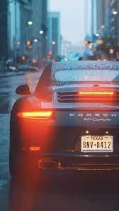 Porsche 911 Carrera Tail Lamps Carrera Lights Porsche Rear Luxury Car Photos Car Iphone Wallpaper Sports Car Wallpaper
