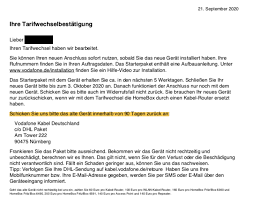 Im normalfall bekommst du von uns einen retourenschein für die geräterückgabe. Kabel Deutschland Kundigung Adresse E Mail