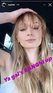 Sophie turner hints she is bisexual as she shares poignant post to mark the beginning of pride daily mail, 04 июня 2021. Sophie Turner Is Rocking Blunt Bangs Now Glamour
