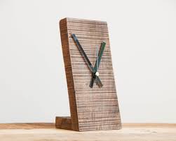 Small Wooden Clock Minimal Desk Clock Modern Table Clock Desk Clock Modern Wooden Clock Desk Clock