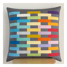 Modern Quilted Pillow Cover 50cm X 50cm Handmade Patchwork Decorative Pillow Cover Decorative Throw Pillow Cover Patchwork Cushion Quilted Pillow Pillows Modern Pillow Covers