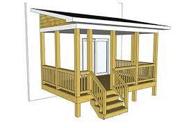 Just enter your zip · sunroom building pros · compare the top bids Porch Deck Plans W Slanted Roof Decks Com