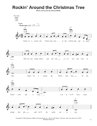 Rockin Around The Christmas Tree Chords Pdf Thecannonball Org