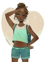 Dark Skin Anime Characters And Other Goodies Black Anime Characters Dark Skin Black Girl Art