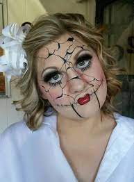 Face Paint Inspiration Broken Doll Face Painting Halloween Broken Doll Crazy Makeup