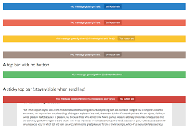 Simply the easiest way to add a topbar to your website. Top Bar Wordpress Plugin Wordpress Org