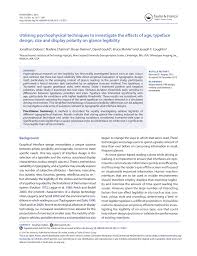 Check spelling or type a new query. Pdf Utilising Psychophysical Techniques To Investigate The Effects Of Age Typeface Design Size And Display Polarity On Glance Legibility