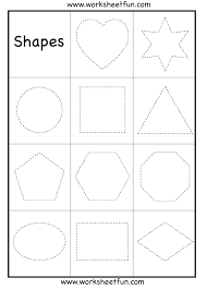 Print a set of shapes flashcards, or print some for you to colour in and write the words! Preschool Shapes Tracing 6 Worksheets Shapes Preschool Preschool Worksheets Shapes Worksheets
