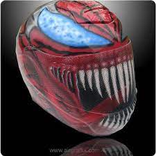 Spider Man Carnage Motorcycle Helmet Helmet Motorcycle Helmets Custom Paint Motorcycle