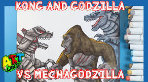 Mechagodzilla ii brings back the last color. How To Draw Kong And Godzilla Vs Mechagodzilla Youtube