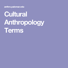 Cultural Anthropology Terms Anthropology Culture Cultural Studies