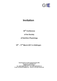 Die bundesdirektorenkonferenz (budiko) in braunschweig. Invitation Gfe Gesellschaft Fur Ernahrungsphysiologie