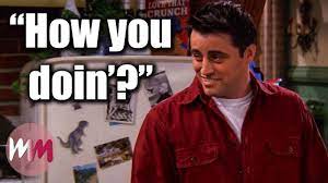 This funny digital joey tribbiani (from f.r.i.e.n.d.s) typography piece is also available in a range of sizes to best fit your interior design needs. Top 10 Hilarious Friends Running Gags Watchmojo Com