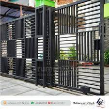 Pagar lipat minimalis modern berbahan kayu. Pagar Minimalis Warna Putih Desain Produk Rumah Desain Grill
