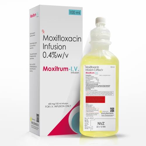 Moxifloxacin Infusion 400 MG - MOXITRUM I.V. Infusion - 100 ML - Pharma