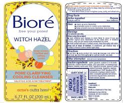 Biore Witch Hazel Pore Clarifying Cooling Cleanser Reviews Biore Witch Hazel Pore Clarifying Cooling Cleanser