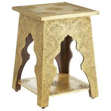 There S Always Something That Speaks To You At Pier 1 This Time With A Marrakesh Accent Our Moroccan Inspired Table Is Covered In Hand Decor Moroccan Side Table Colorful Furniture
