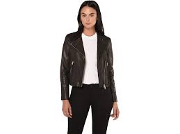 Allsaints Dalby Biker In 2021 Leather Jacket Asymmetrical Leather Jacket Leather Jacket Black