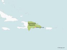 This map shows a combination of political and physical features. Map Of Dominican Republic With Neighbouring Countries Free Vector Maps