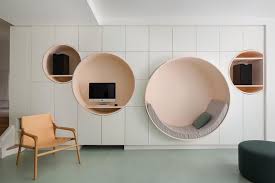 Circular Niches Are A Fun Design Detail In This French Apartment Niche Design French Apartment White Cabinetry