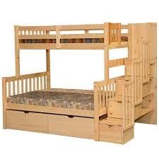 Parents say this model has a solid feel and stays immobile even with. Stairway Twin Over Full Bunk Bed Kids Bunk Bed Lofts Storage Stairs