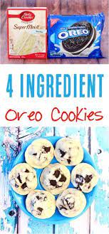 Oreo Cookie Recipes This Easy Oreo Cake Mix Cookie Recipe Is Such A Fun Twist On Your Favorite Classic C Cake Mix Cookie Recipes Oreo Cookie Recipes Desserts