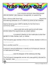 Here are a few discussion questions on plot, themes, and social commentary. Pride Month Quiz Woo Jr Kids Activities Children S Publishing