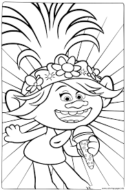 Poppy the troll queen barb. Trolls 2 World Tour Sing A Beautiful Song Coloring Pages Printable Coloring Home