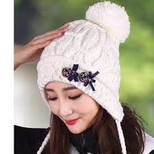 Maybe you would like to learn more about one of these? Hat Female Knitted Hat Winter Thermal Protector Ear Cap Knitted Hat Cap Covering Toe Cap Princess Hat Thickening Fleece Hat Female Knitted Hats Winterhat Winter Aliexpress